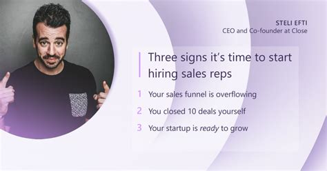 start hiring sales reps